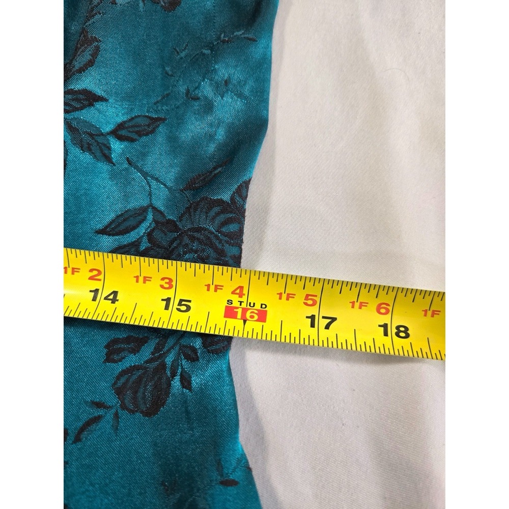 Vintage DBY Womens Floral 90s Grunge Whimsigoth Dress Size 5 Teal Romantic Y2K - Picture 11 of 15